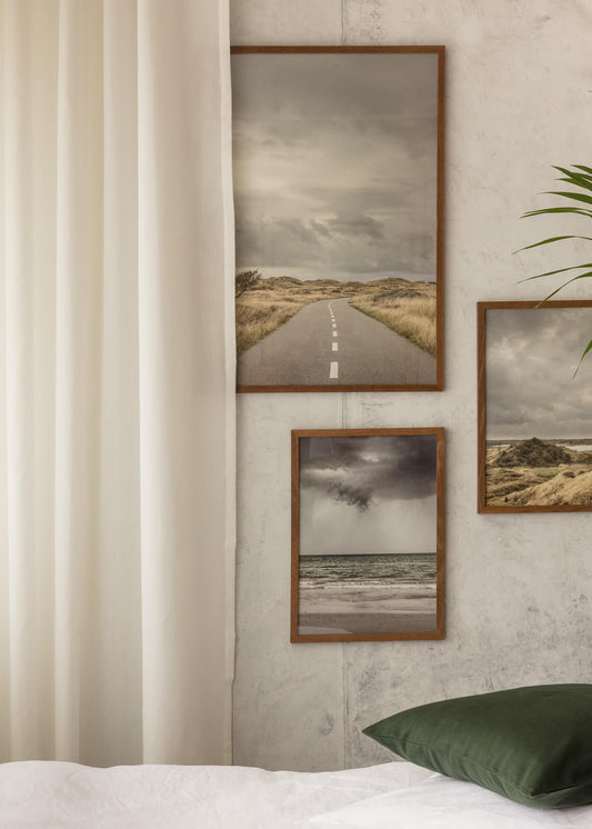 Billedvæg med naturplakat