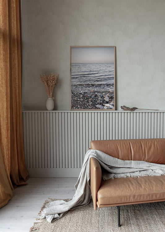 Indret med strand plakat stuen