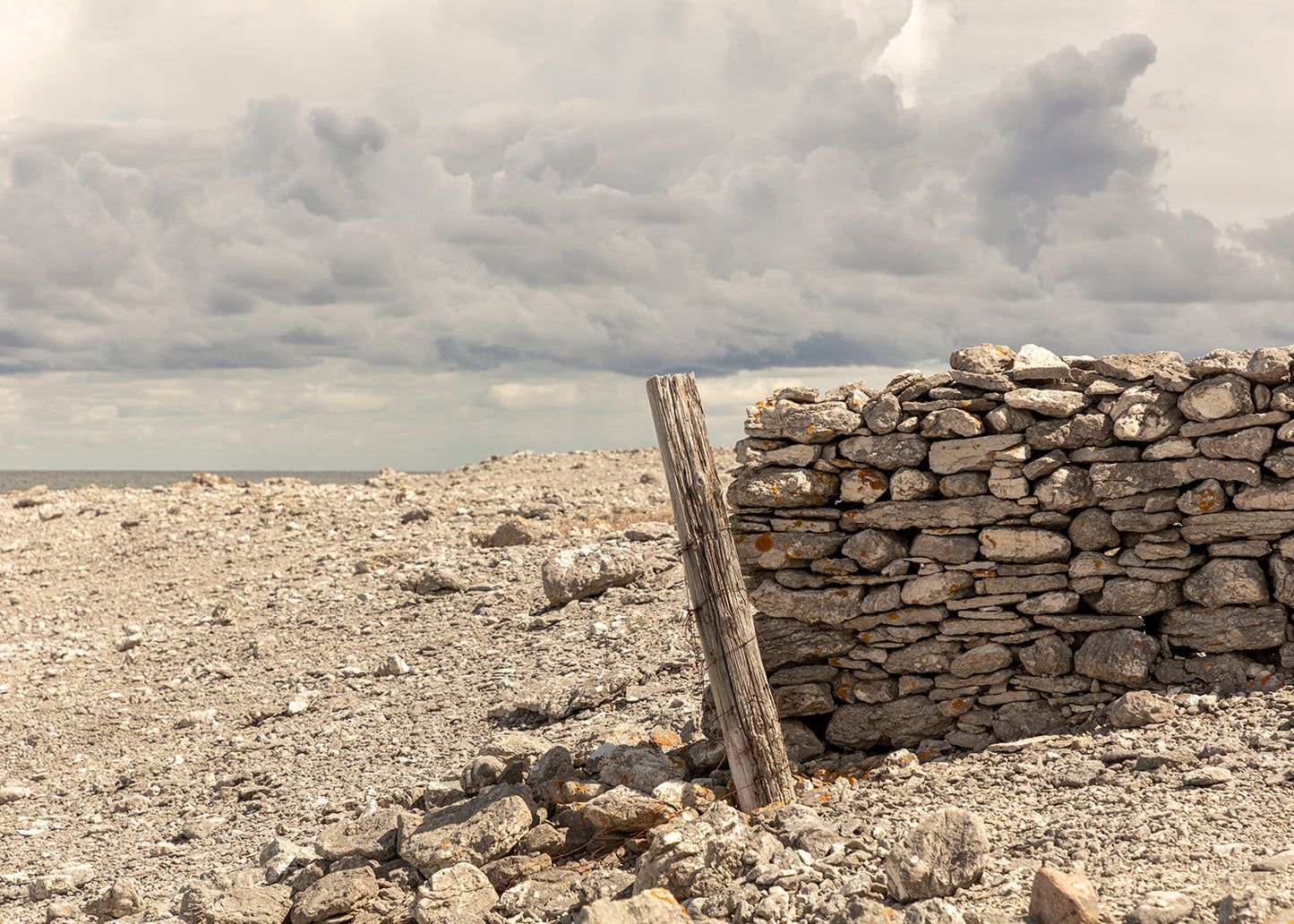 Fotografi af stendige ved kysten på Fårö, Gotland, Sverige – Foto Factory