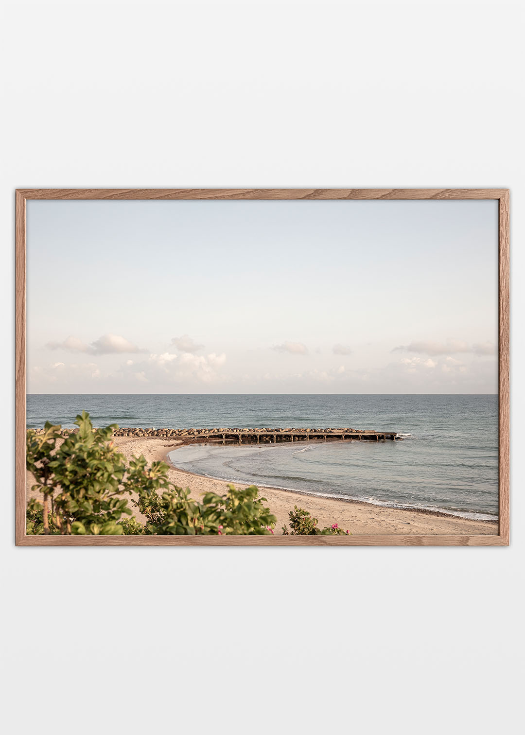 Foto Factory | Tisvildeleje plakat – Mole og strand i morgenlys